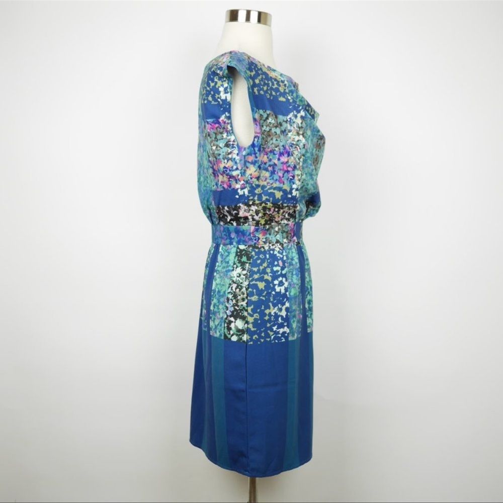 Anthropologie Blue Floral Dress - Picture 5 of 7